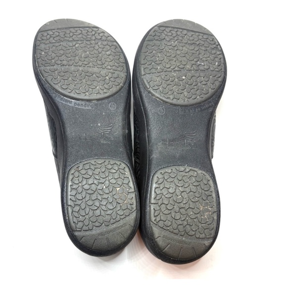 Dansko Black Paisley Leather Clogs | 40 - Picture 5 of 6